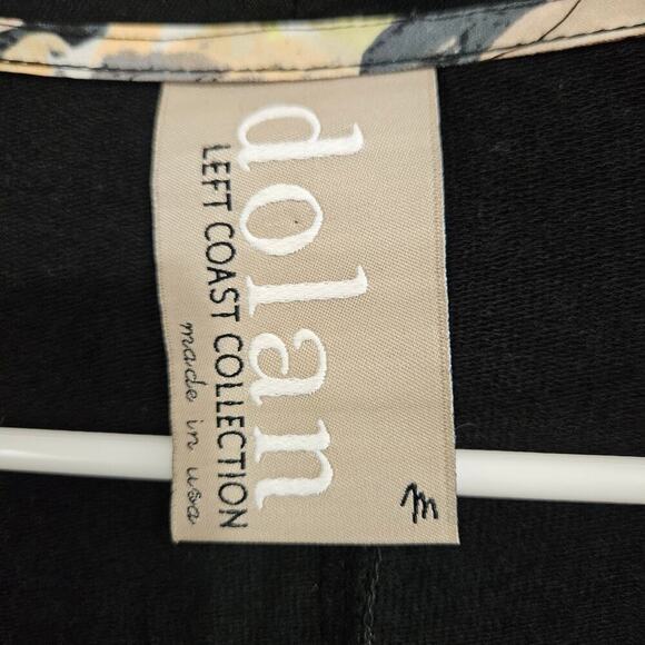 Anthropologie Dolan Black Drap Front Open Cardigan. Size Medium - Picture 4 of 5